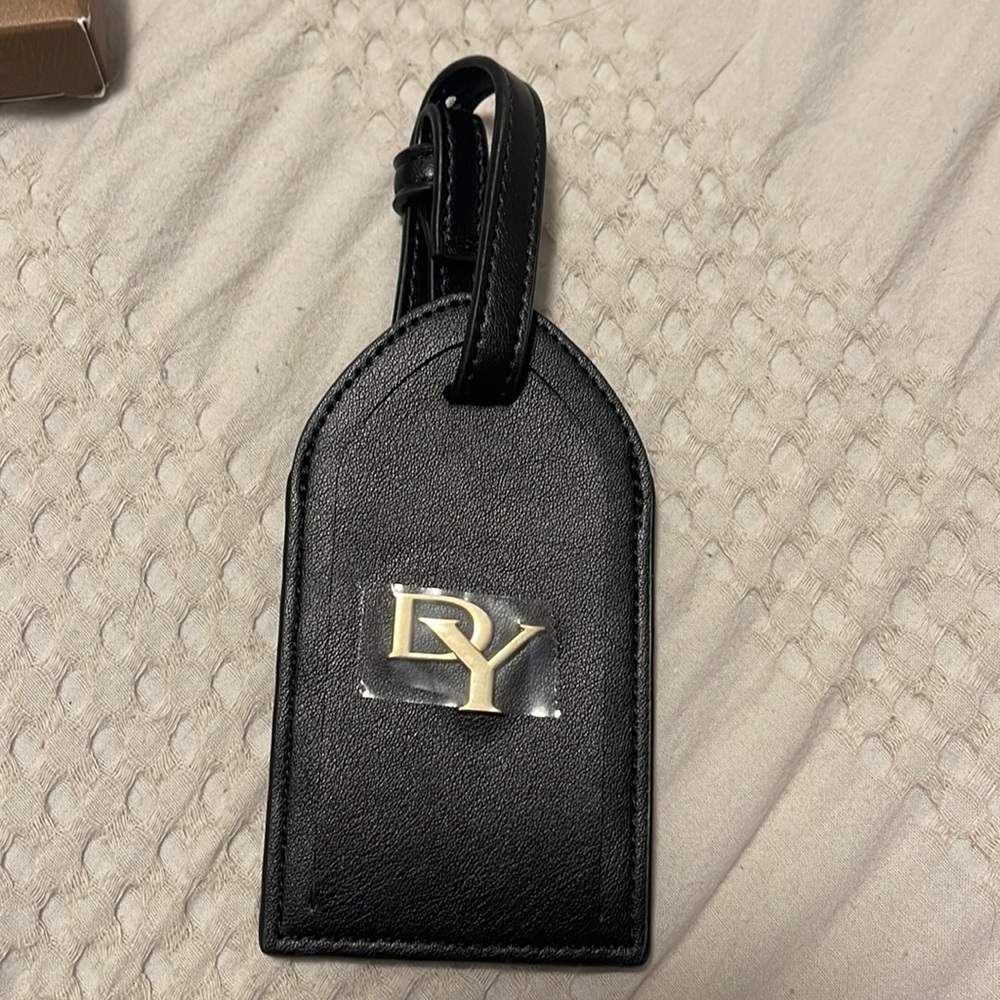 David Yurman Leather Luggage Tag